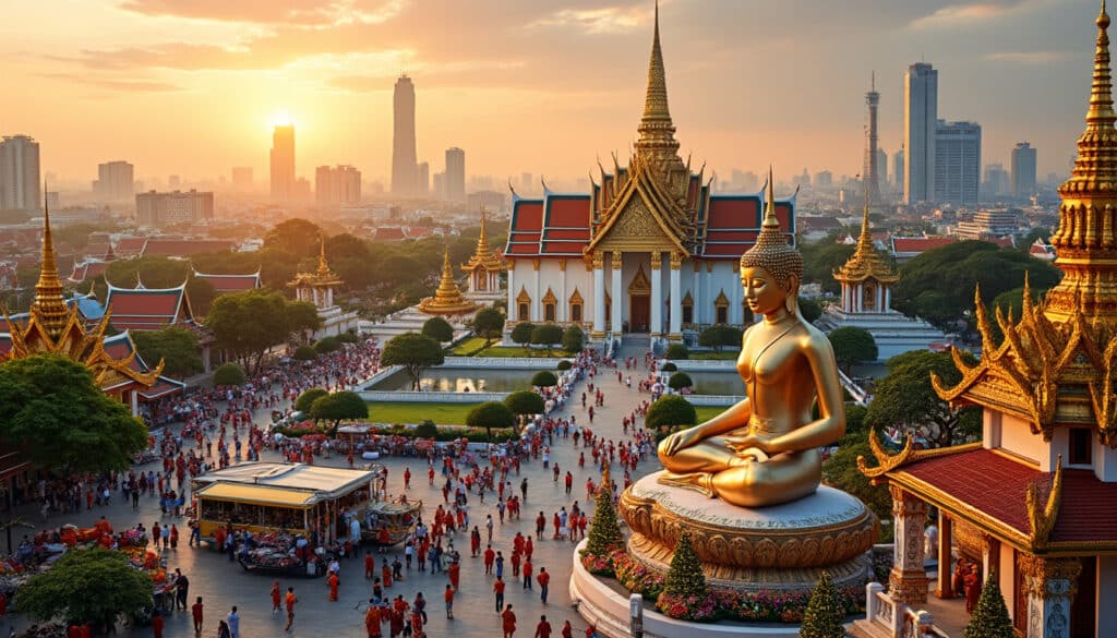 discover the top attractions and breathtaking sights in bangkok, from the majestic grand palace and vibrant street markets to serene temples and lush parks. experience the rich culture and bustling energy of thailand's capital city.