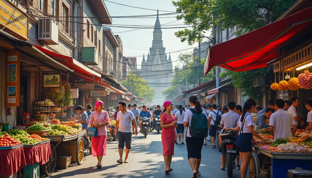 explore the vibrant and bustling daily life in bangkok, where tradition meets modernity. discover the rich culture, flavorful street food, diverse neighborhoods, and captivating local customs that define this dynamic thai capital.