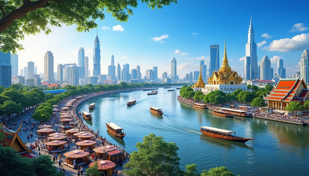 explore the unique geographical features of bangkok, a vibrant city known for its intricate canals, lush parks, and bustling urban landscape. discover how its location influences the culture, climate, and daily life of its inhabitants.