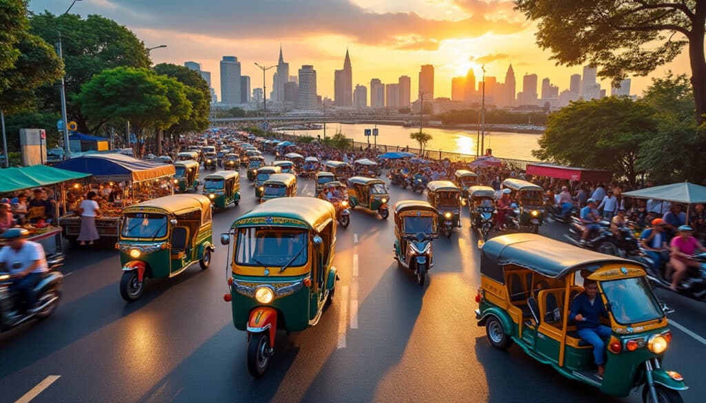 explore the dynamic transportation and mobility landscape of bangkok, where modern infrastructure meets vibrant street life. discover how the city's diverse transit options, from iconic tuk-tuks to efficient sky trains, facilitate seamless travel and connect the bustling urban environment.