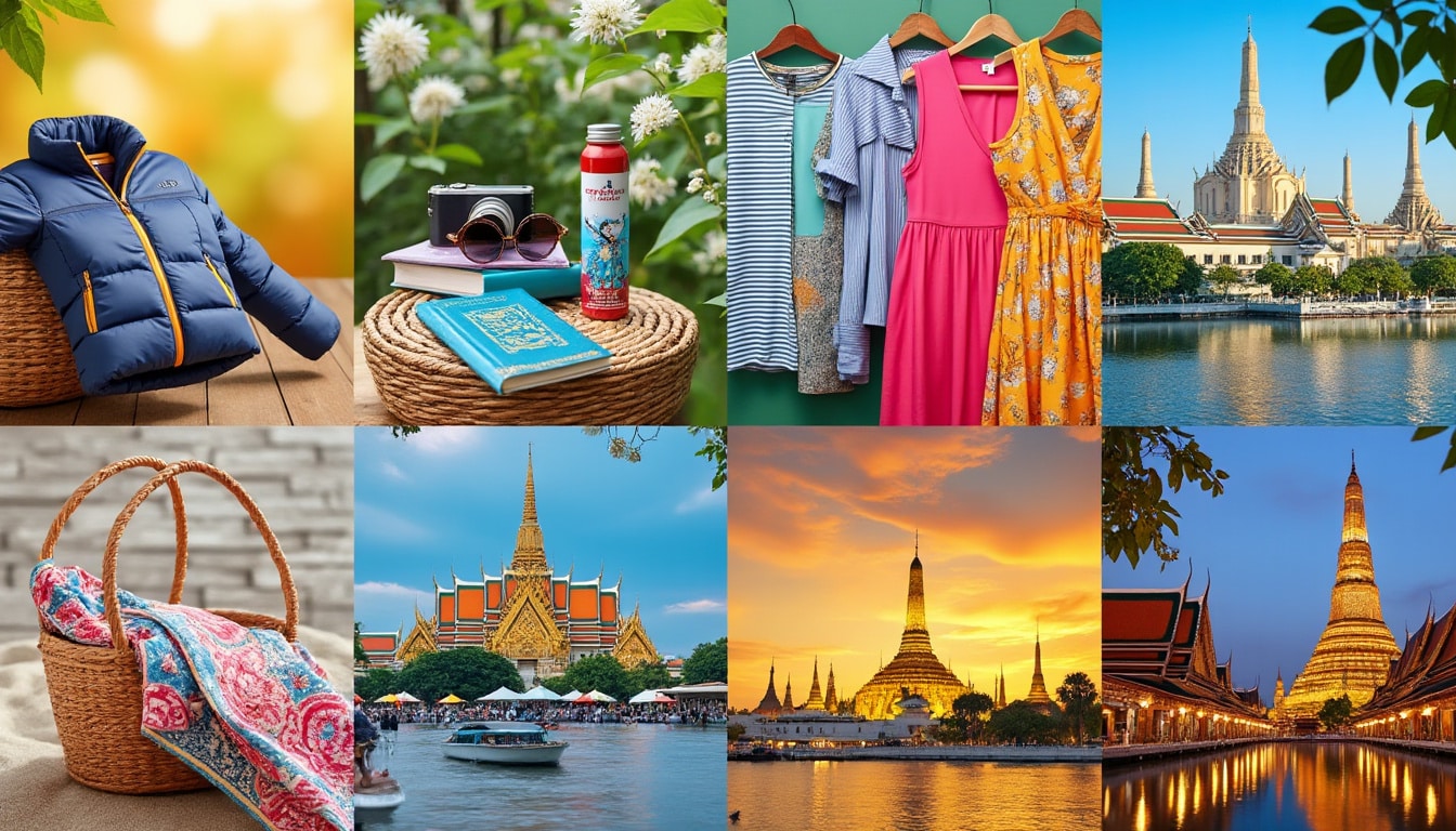 discover essential packing tips for your trip to bangkok, tailored for each month and season. from the humid heat of summer to the cooler months, learn what to bring to ensure a comfortable and enjoyable stay in this vibrant city.